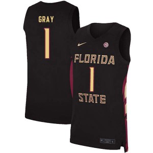 Men's Florida State Seminoles Raiquan Gray #1 Black Official Jerseys 291713-669