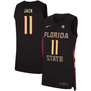 Men's Florida State Seminoles Nathanael Jack #11 Stitch Black Jersey 743743-256