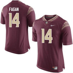 Mens Florida State Seminoles Cyrus Fagan #14 Garnet Football Jerseys 840028-387