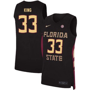 Men's Florida State Seminoles Ron King #33 Black NCAA Jerseys 452923-430