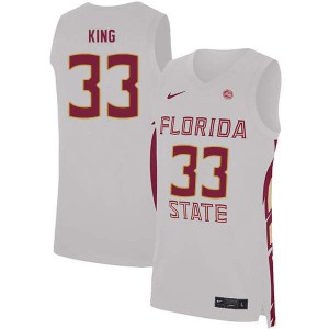 Men's Florida State Seminoles Ron King #33 NCAA White Jerseys 306844-790