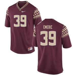 Mens Florida State Seminoles Deaundre Emeric #39 Embroidery Garnet Jerseys 866256-427