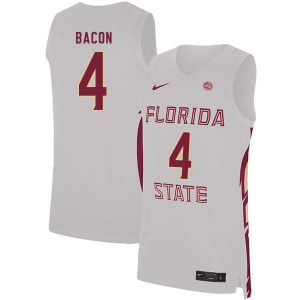 Men's Florida State Seminoles Dwayne Bacon #4 White University Jersey 822358-897