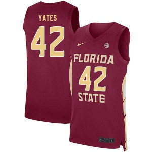 Mens Florida State Seminoles Cleveland Yates #42 Garnet Alumni Jerseys 354314-662