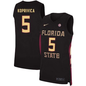 Men's Florida State Seminoles Balsa Koprivica #5 Black Player Jerseys 665939-925