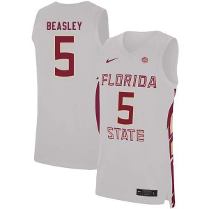 Men's Florida State Seminoles Malik Beasley #5 University White Jersey 119517-109