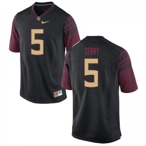 Men Florida State Seminoles Tamorrion Terry #5 Black NCAA Jerseys 601145-775