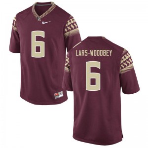 Mens Florida State Seminoles Jaiden Lars-Woodbey #6 Garnet Official Jerseys 753210-288