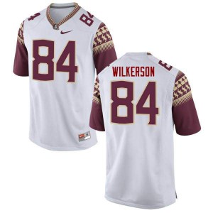 Men's Florida State Seminoles Jalen Wilkerson #84 White Stitched Jerseys 333226-952
