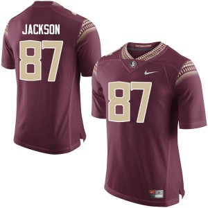 Mens Florida State Seminoles Jared Jackson #87 Official Garnet Jerseys 513277-497
