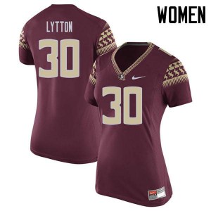 Women Florida State Seminoles A.J. Lytton #30 Garnet NCAA Jerseys 947614-751