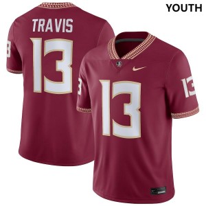 Youth Florida State Seminoles Jordan Travis #13 Garnet Nike NIL NCAA Jersey 246798-815