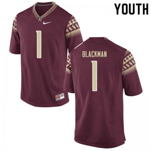 Youth Florida State Seminoles James Blackman #1 Embroidery Garnet Jerseys 336966-581