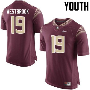 Youth Florida State Seminoles AJ Westbrook #19 Embroidery Garnet Jerseys 498404-102