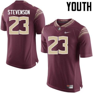 Youth Florida State Seminoles Freddie Stevenson #23 Stitched Garnet Jerseys 108992-355