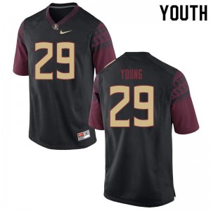 Youth Florida State Seminoles Tre Young #29 Black High School Jersey 989328-532