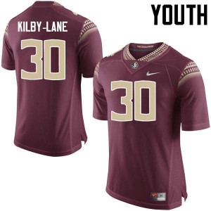 Youth Florida State Seminoles ShMar Kilby-Lane #30 Garnet Official Jerseys 525650-961