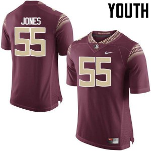 Youth Florida State Seminoles Fredrick Jones #55 Stitched Garnet Jersey 506937-829