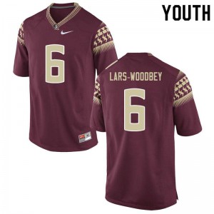 Youth Florida State Seminoles Jaiden Lars-Woodbey #6 College Garnet Jersey 815919-385
