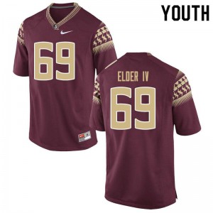Youth Florida State Seminoles Robert Elder IV #69 Player Garnet Jerseys 941443-942