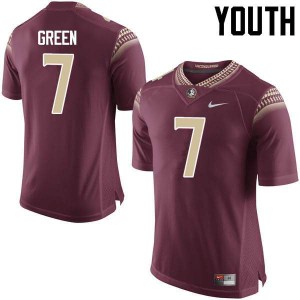 Youth Florida State Seminoles Ryan Green #7 Garnet Stitched Jersey 490911-907