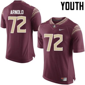 Youth Florida State Seminoles Mike Arnold #72 NCAA Garnet Jerseys 584776-200