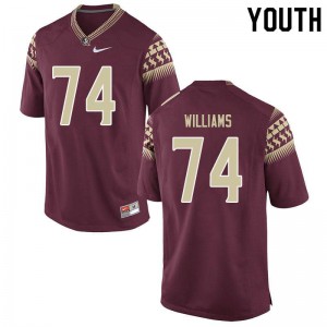 Youth Florida State Seminoles Jay Williams #74 Stitched Garnet Jerseys 972588-768