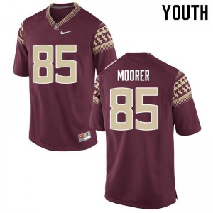 Youth Florida State Seminoles Tyrell Moorer #85 Stitched Garnet Jersey 480904-331