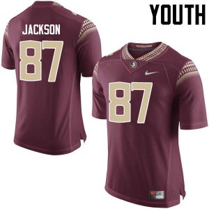 Youth Florida State Seminoles Jared Jackson #87 Garnet High School Jerseys 247491-142
