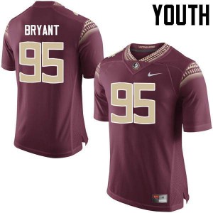 Youth Florida State Seminoles Keith Bryant #95 Garnet Stitched Jerseys 213870-535